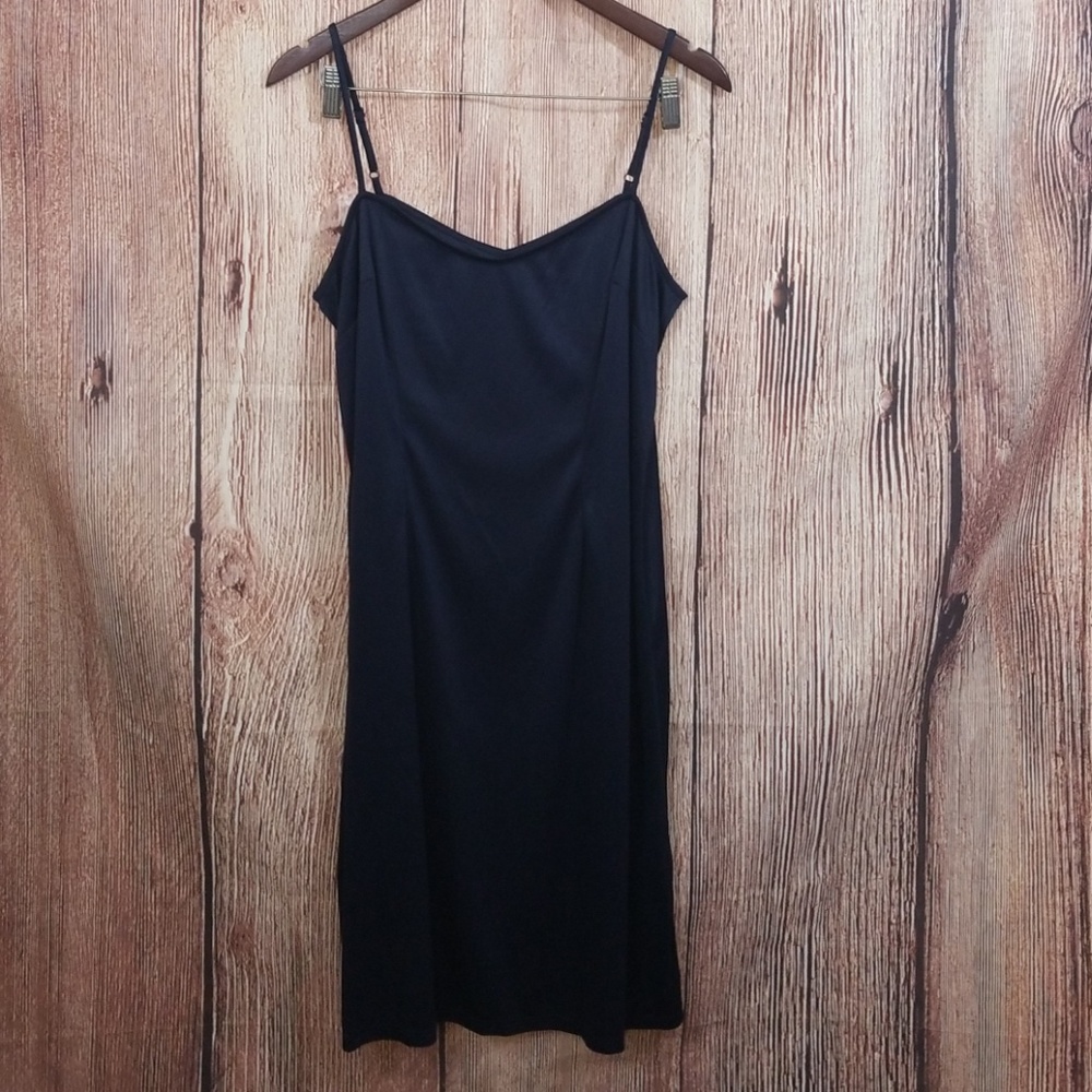Navy spaghetti strap slip